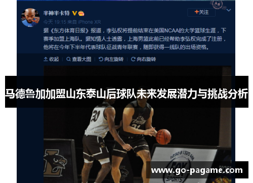 马德鲁加加盟山东泰山后球队未来发展潜力与挑战分析