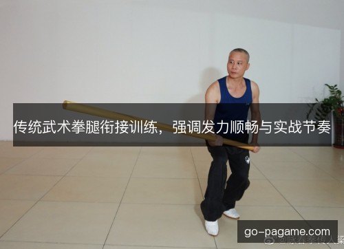 传统武术拳腿衔接训练，强调发力顺畅与实战节奏